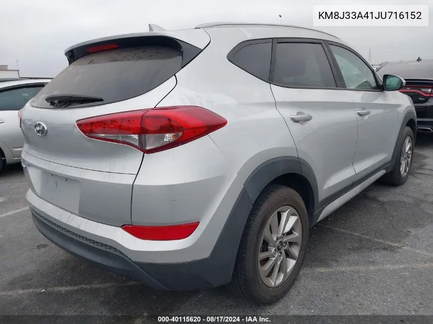 KM8J33A41JU716152 2018 Hyundai Tucson Sel