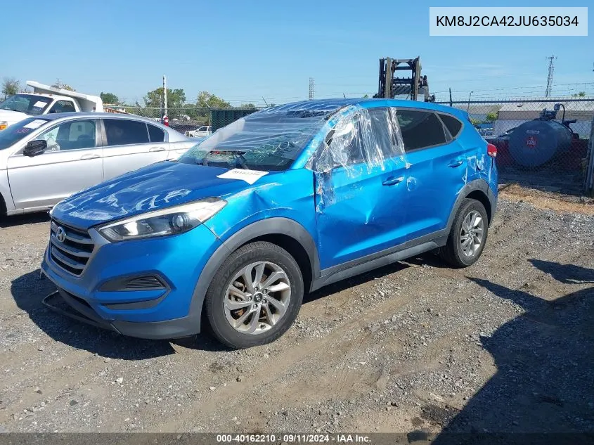 KM8J2CA42JU635034 2018 Hyundai Tucson Se