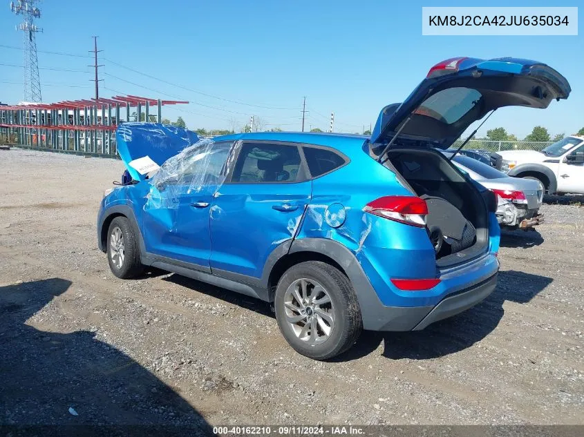 KM8J2CA42JU635034 2018 Hyundai Tucson Se