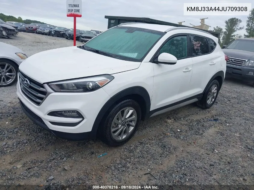 2018 Hyundai Tucson Sel VIN: KM8J33A44JU709308 Lot: 40378216