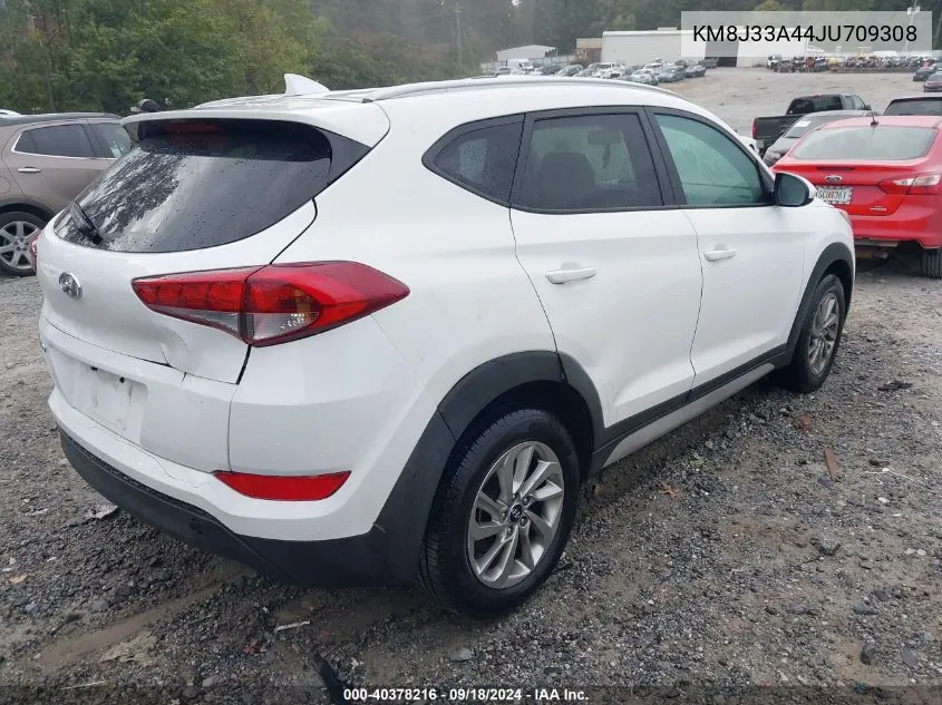 2018 Hyundai Tucson Sel VIN: KM8J33A44JU709308 Lot: 40378216