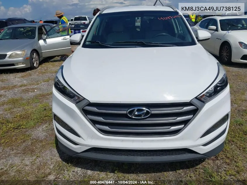 2018 Hyundai Tucson Limited/Sport And Eco/Se VIN: KM8J3CA49JU738125 Lot: 40476447