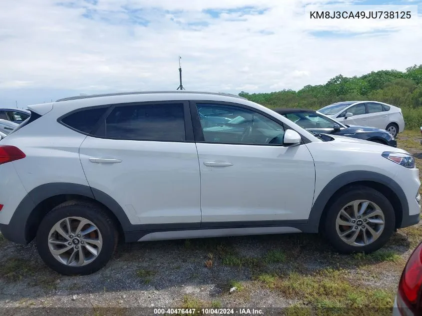 2018 Hyundai Tucson Limited/Sport And Eco/Se VIN: KM8J3CA49JU738125 Lot: 40476447