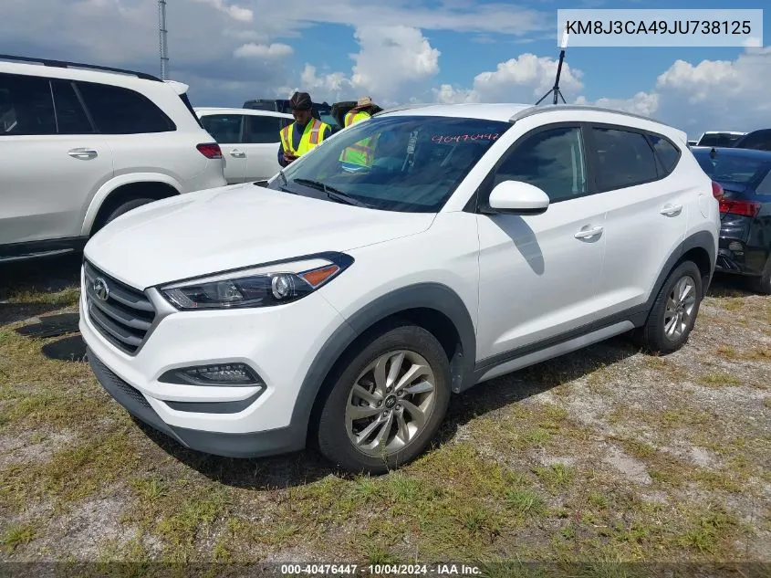 2018 Hyundai Tucson Limited/Sport And Eco/Se VIN: KM8J3CA49JU738125 Lot: 40476447