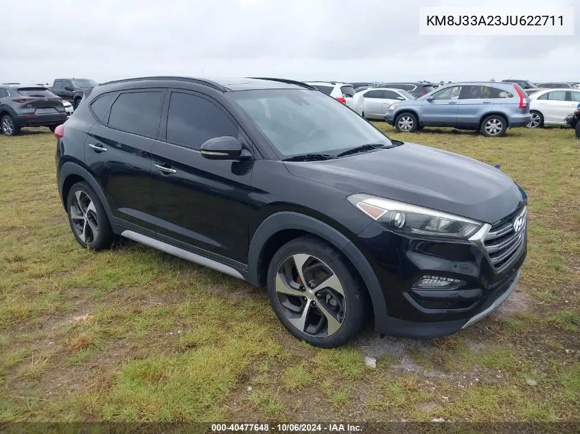 2018 Hyundai Tucson Limited/Sport And Eco/Se VIN: KM8J33A23JU622711 Lot: 40477648