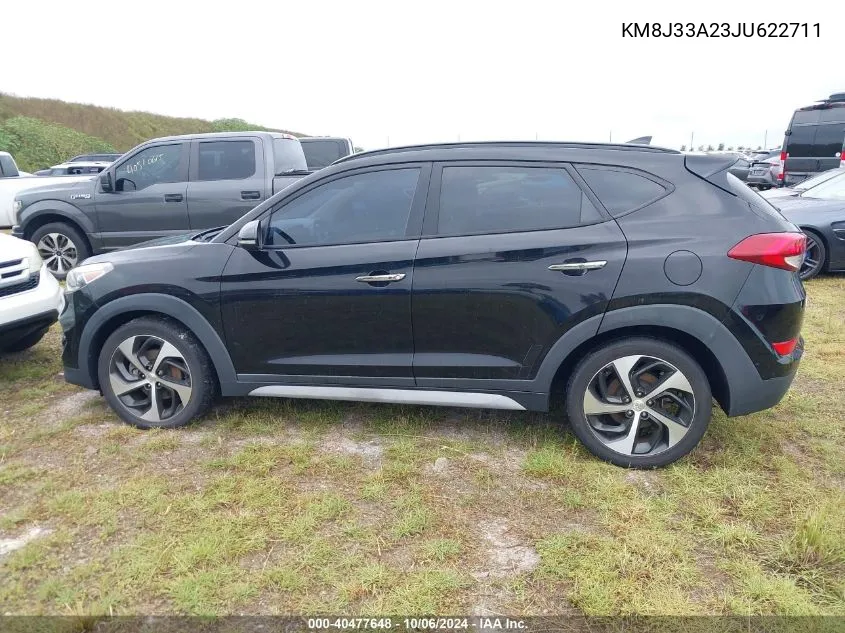 2018 Hyundai Tucson Limited/Sport And Eco/Se VIN: KM8J33A23JU622711 Lot: 40477648