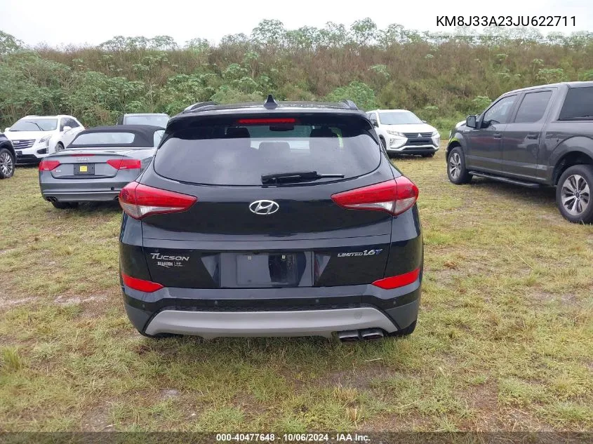 2018 Hyundai Tucson Limited/Sport And Eco/Se VIN: KM8J33A23JU622711 Lot: 40477648