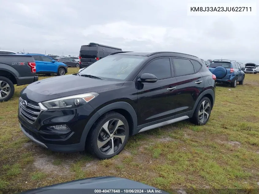 2018 Hyundai Tucson Limited/Sport And Eco/Se VIN: KM8J33A23JU622711 Lot: 40477648