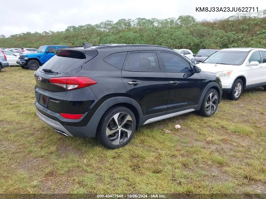 2018 Hyundai Tucson Limited/Sport And Eco/Se VIN: KM8J33A23JU622711 Lot: 40477648