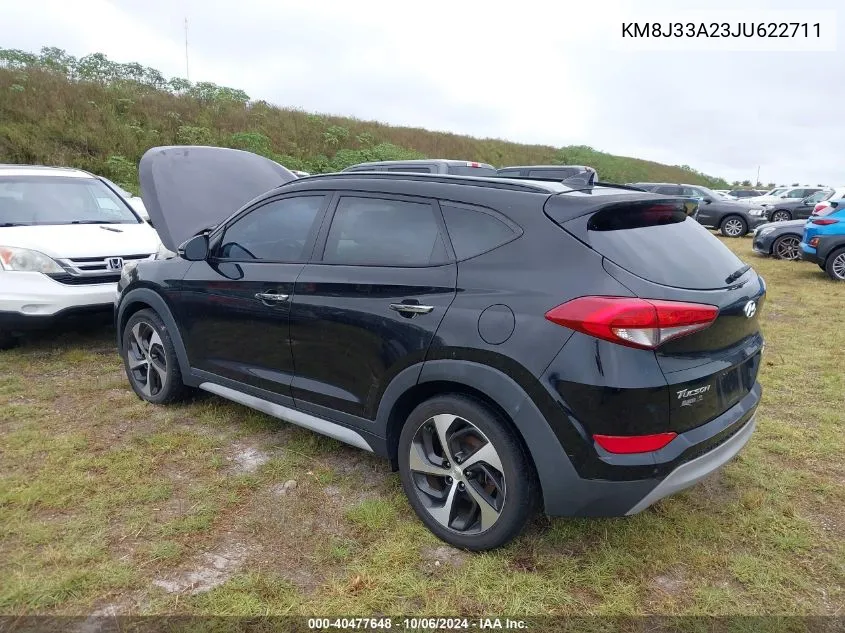 2018 Hyundai Tucson Limited/Sport And Eco/Se VIN: KM8J33A23JU622711 Lot: 40477648