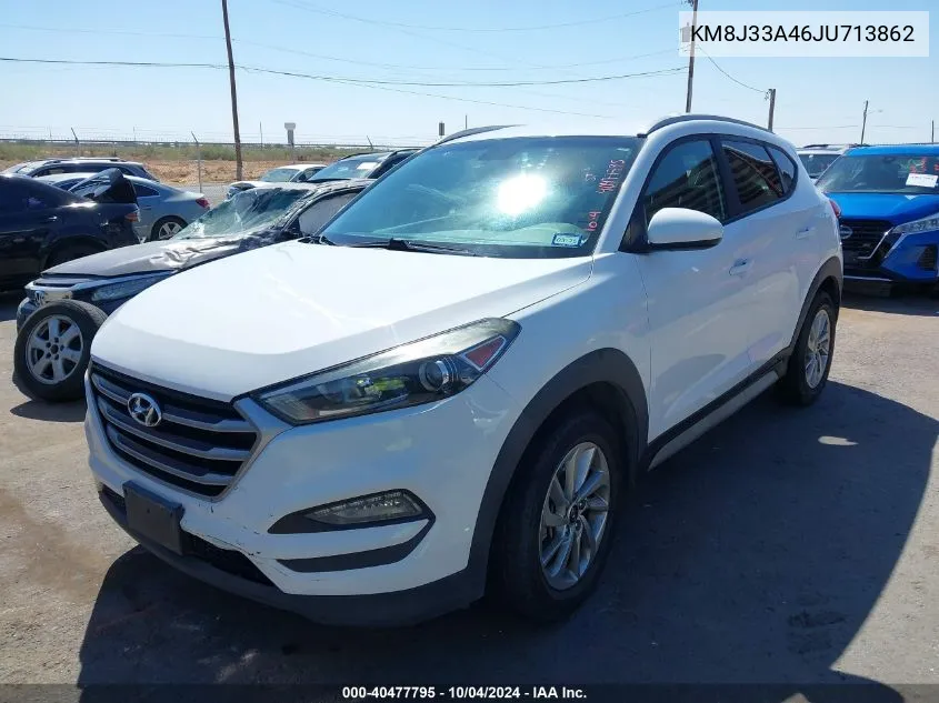 2018 Hyundai Tucson Sel VIN: KM8J33A46JU713862 Lot: 40477795