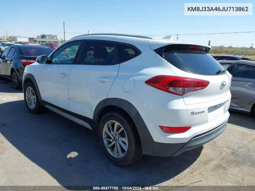 2018 Hyundai Tucson Sel VIN: KM8J33A46JU713862 Lot: 40477795