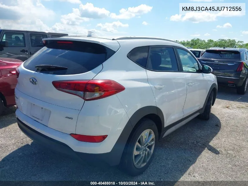 2018 Hyundai Tucson Sel VIN: KM8J3CA45JU712556 Lot: 40488018