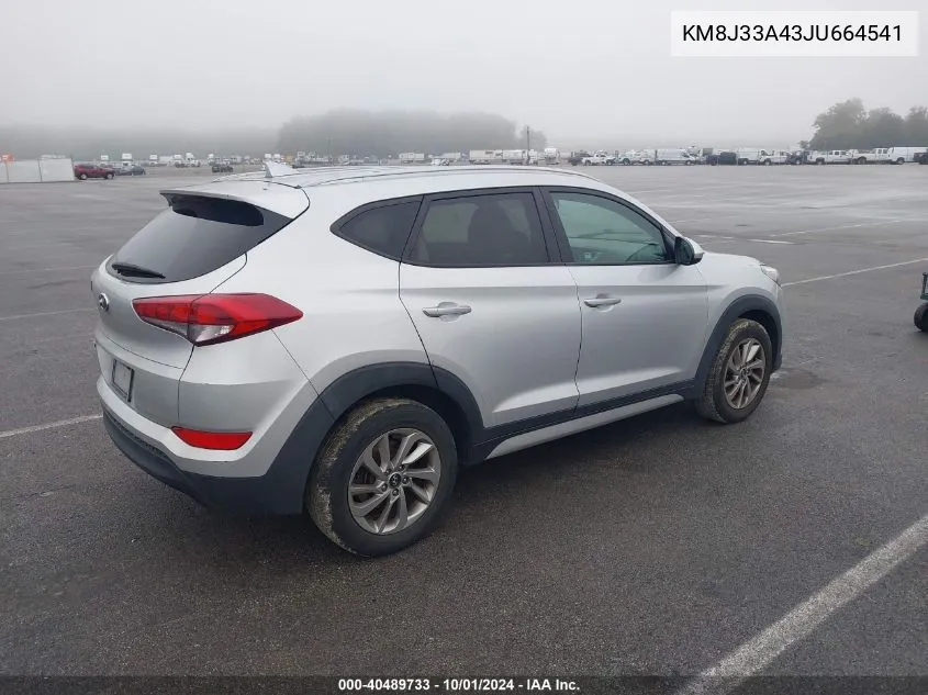 2018 Hyundai Tucson Sel VIN: KM8J33A43JU664541 Lot: 40489733