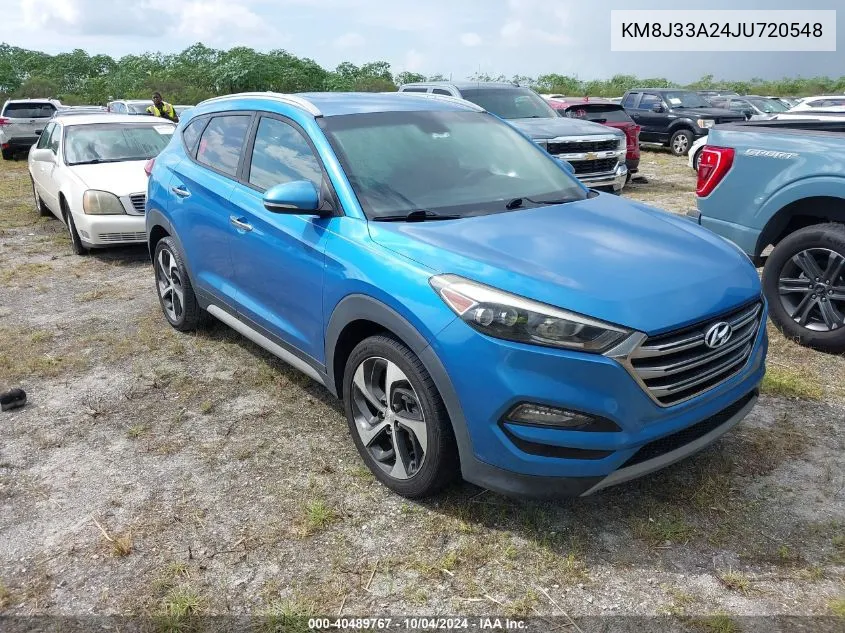 2018 Hyundai Tucson Limited VIN: KM8J33A24JU720548 Lot: 40489767