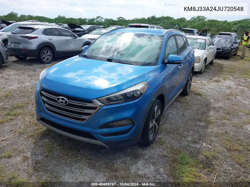 2018 Hyundai Tucson Limited VIN: KM8J33A24JU720548 Lot: 40489767