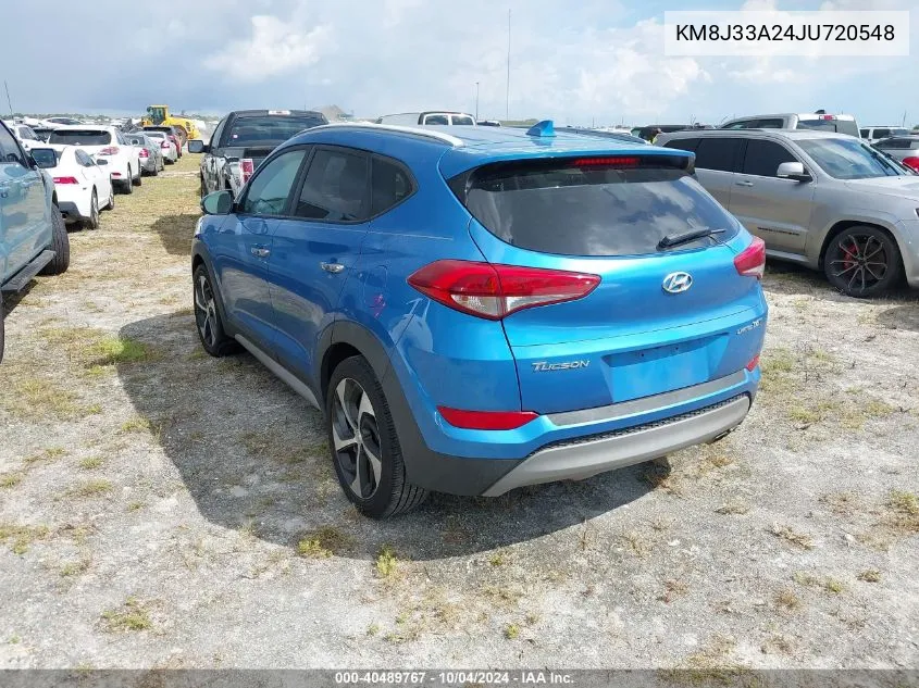 2018 Hyundai Tucson Limited VIN: KM8J33A24JU720548 Lot: 40489767