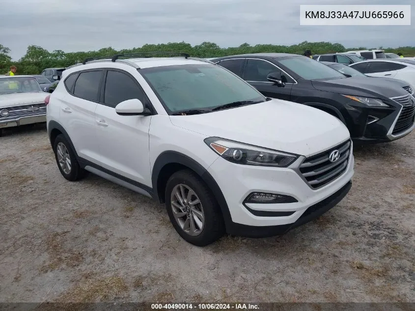 2018 Hyundai Tucson Limited/Sport And Eco/Se VIN: KM8J33A47JU665966 Lot: 40490014