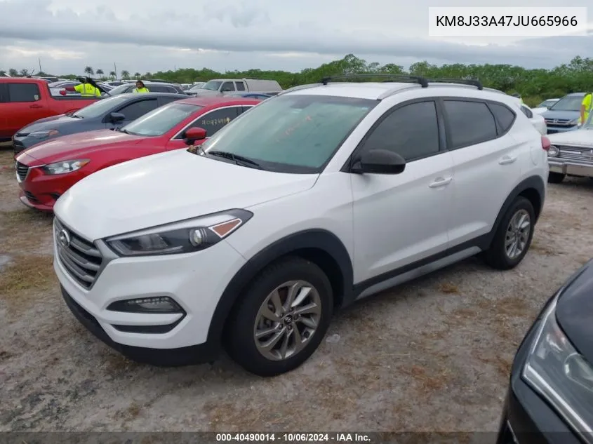 2018 Hyundai Tucson Limited/Sport And Eco/Se VIN: KM8J33A47JU665966 Lot: 40490014