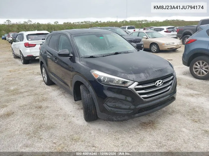 2018 Hyundai Tucson Se VIN: KM8J23A41JU794174 Lot: 40514340