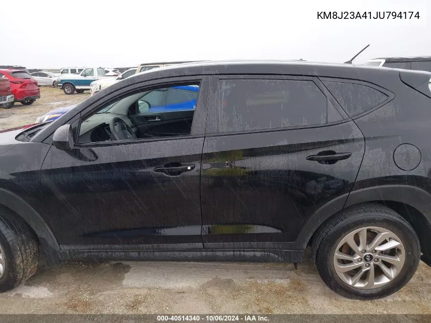 2018 Hyundai Tucson Se VIN: KM8J23A41JU794174 Lot: 40514340