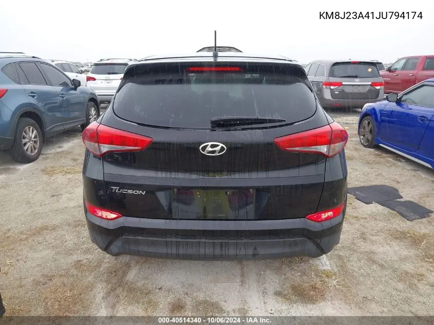 2018 Hyundai Tucson Se VIN: KM8J23A41JU794174 Lot: 40514340