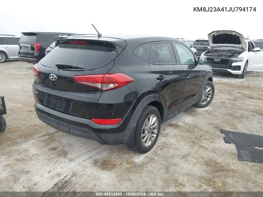 2018 Hyundai Tucson Se VIN: KM8J23A41JU794174 Lot: 40514340