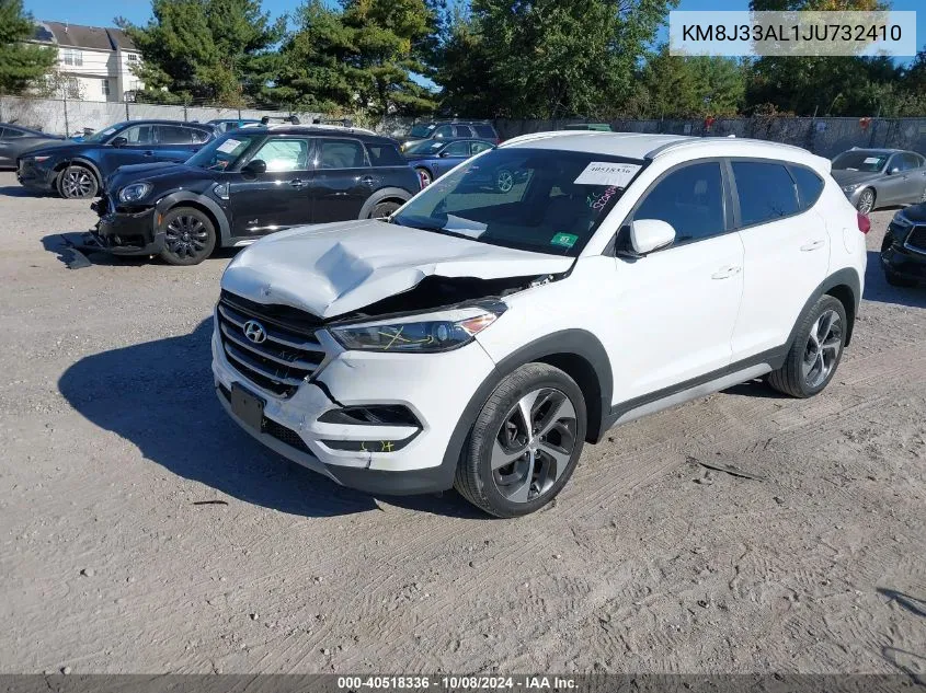 2018 Hyundai Tucson Limited/Sport And Eco/Se VIN: KM8J33AL1JU732410 Lot: 40518336