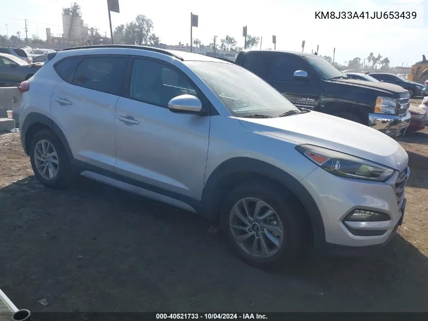 2018 Hyundai Tucson Sel VIN: KM8J33A41JU653439 Lot: 40521733