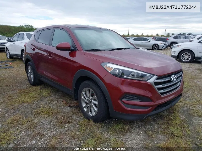 2018 Hyundai Tucson Se VIN: KM8J23A47JU772244 Lot: 40526876