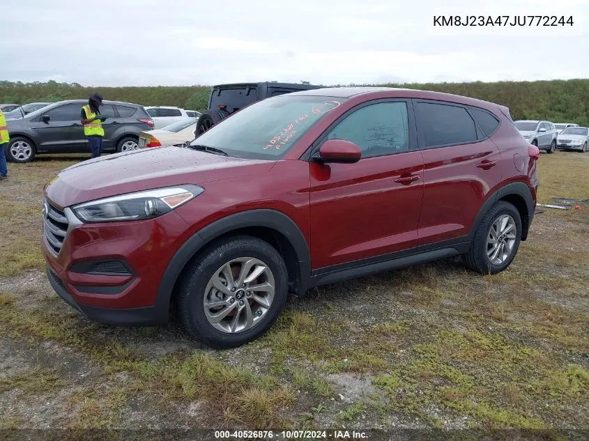 2018 Hyundai Tucson Se VIN: KM8J23A47JU772244 Lot: 40526876