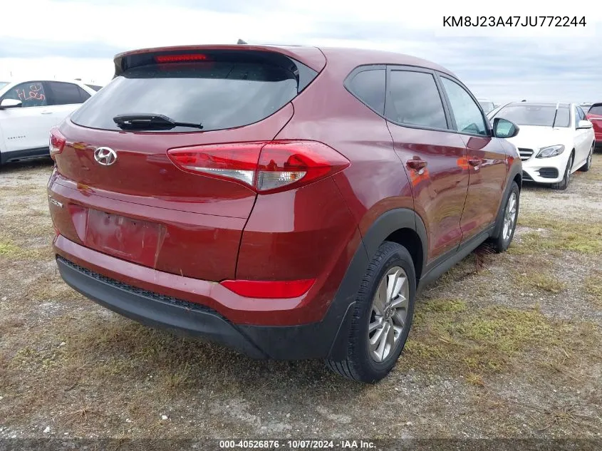 2018 Hyundai Tucson Se VIN: KM8J23A47JU772244 Lot: 40526876