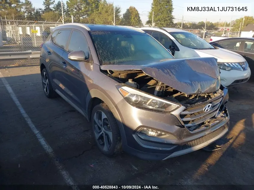 2018 Hyundai Tucson Sport VIN: KM8J33AL1JU731645 Lot: 40528843