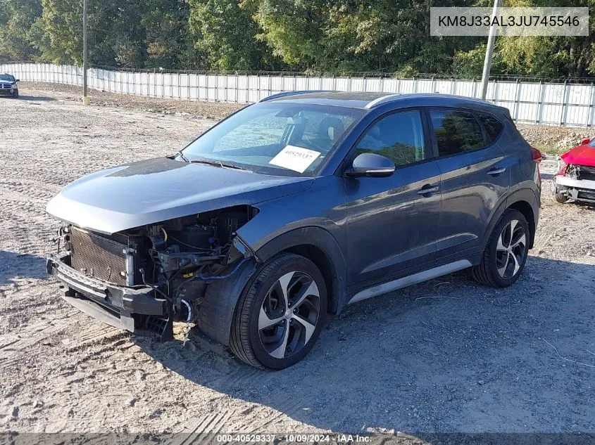 2018 Hyundai Tucson Limited/Sport And Eco/Se VIN: KM8J33AL3JU745546 Lot: 40529337