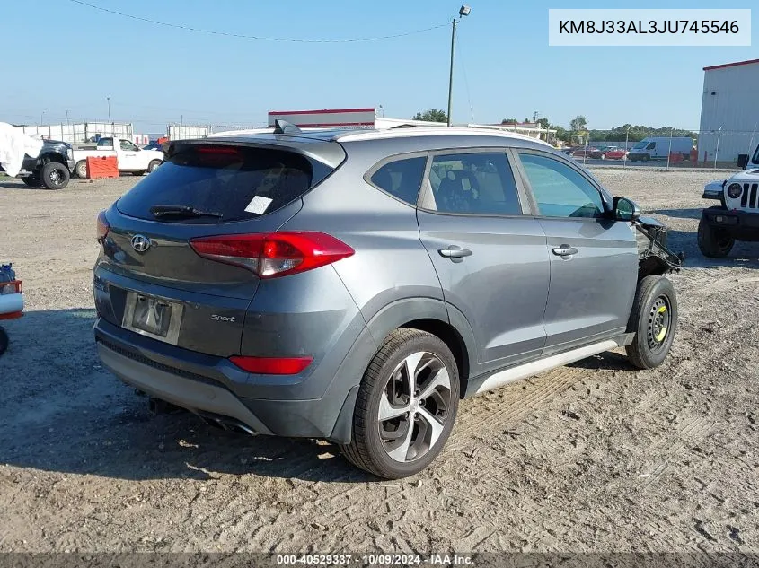 2018 Hyundai Tucson Limited/Sport And Eco/Se VIN: KM8J33AL3JU745546 Lot: 40529337