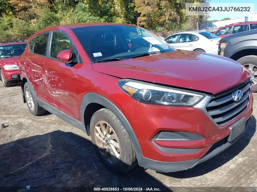 2018 Hyundai Tucson Se VIN: KM8J2CA43JU766232 Lot: 40529553