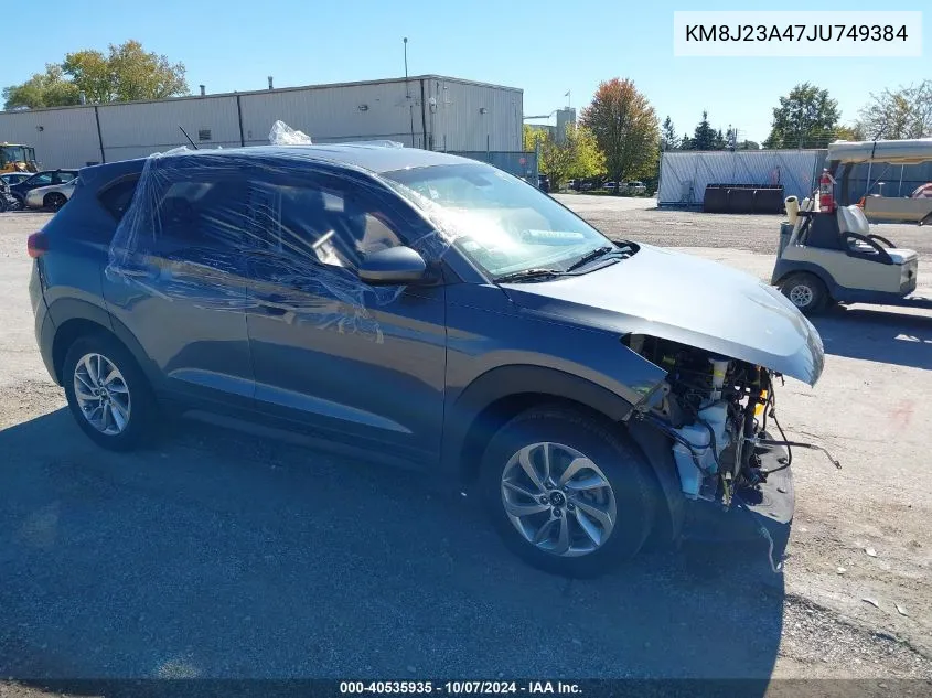 2018 Hyundai Tucson Se VIN: KM8J23A47JU749384 Lot: 40535935