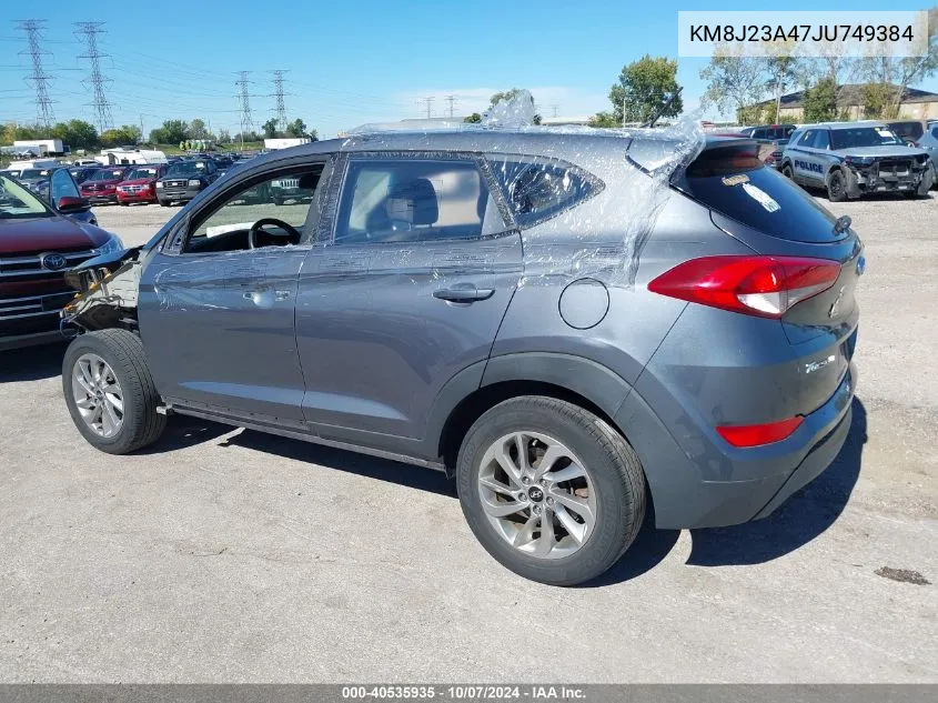 2018 Hyundai Tucson Se VIN: KM8J23A47JU749384 Lot: 40535935