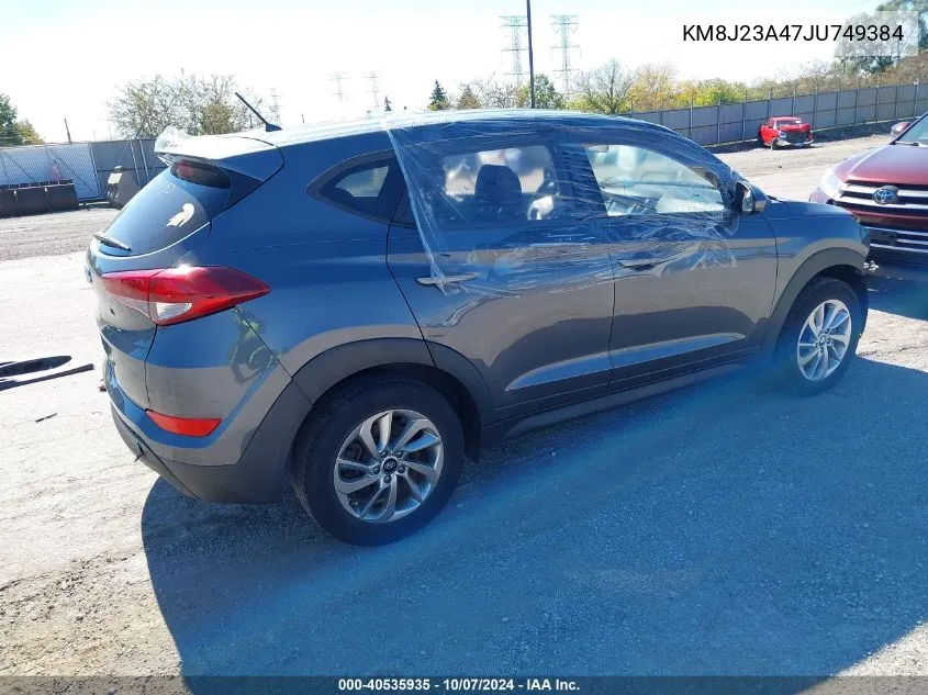 2018 Hyundai Tucson Se VIN: KM8J23A47JU749384 Lot: 40535935