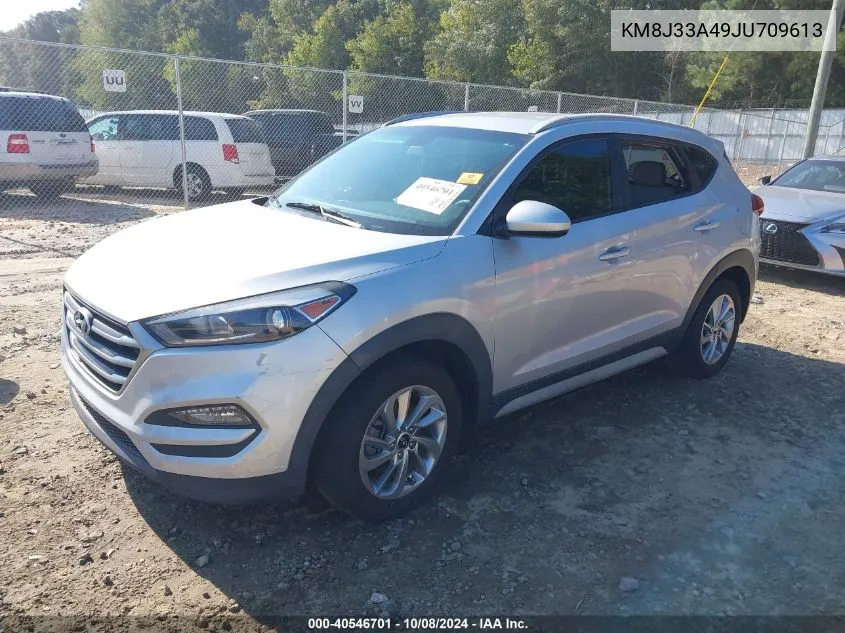 2018 Hyundai Tucson Sel VIN: KM8J33A49JU709613 Lot: 40546701