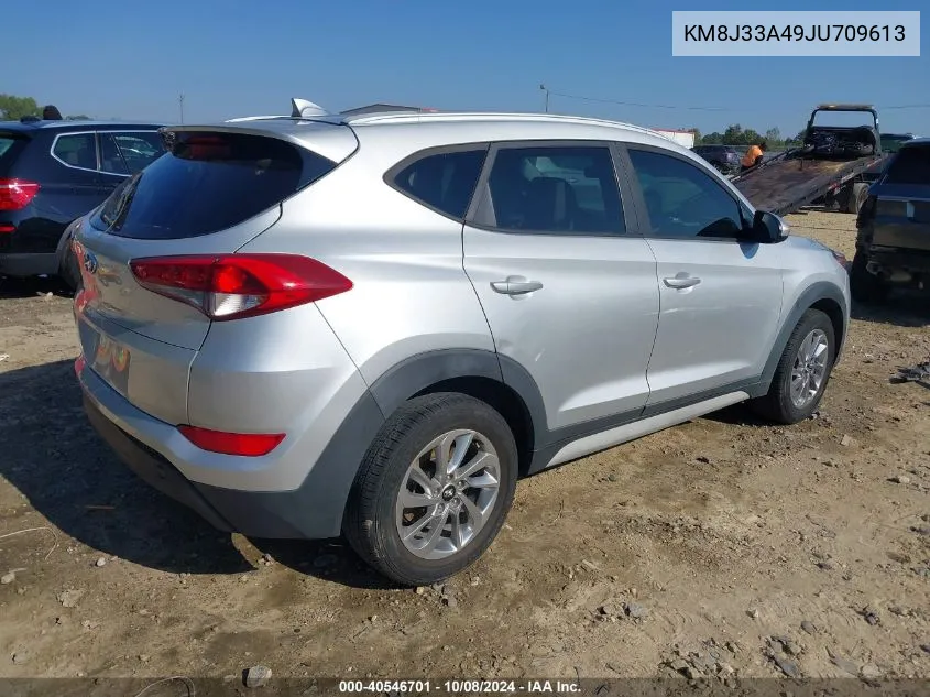 2018 Hyundai Tucson Sel VIN: KM8J33A49JU709613 Lot: 40546701