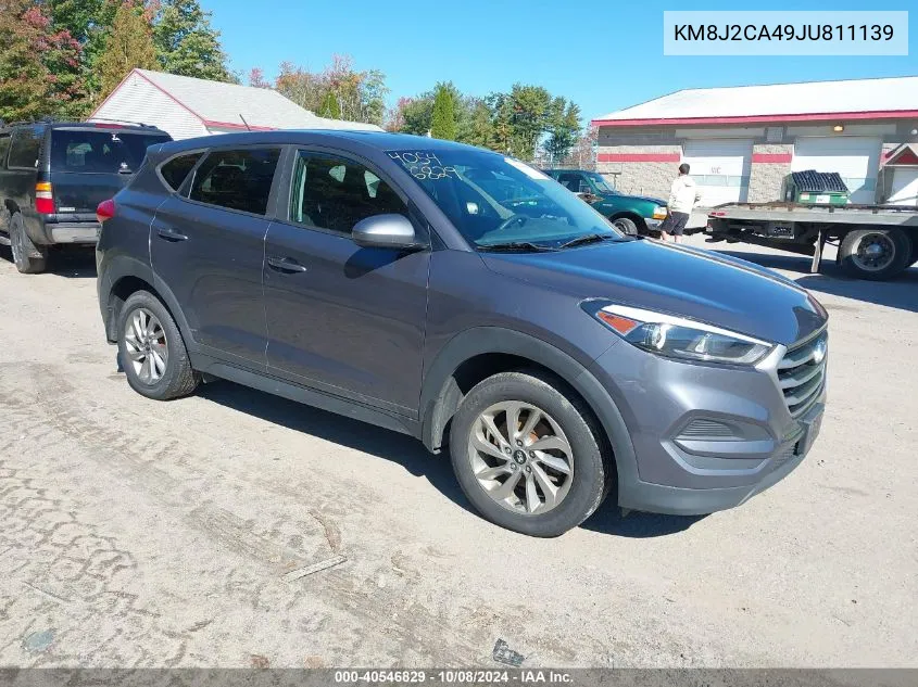 2018 Hyundai Tucson Se VIN: KM8J2CA49JU811139 Lot: 40546829