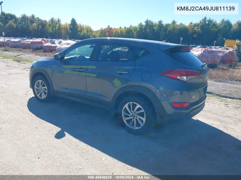 2018 Hyundai Tucson Se VIN: KM8J2CA49JU811139 Lot: 40546829