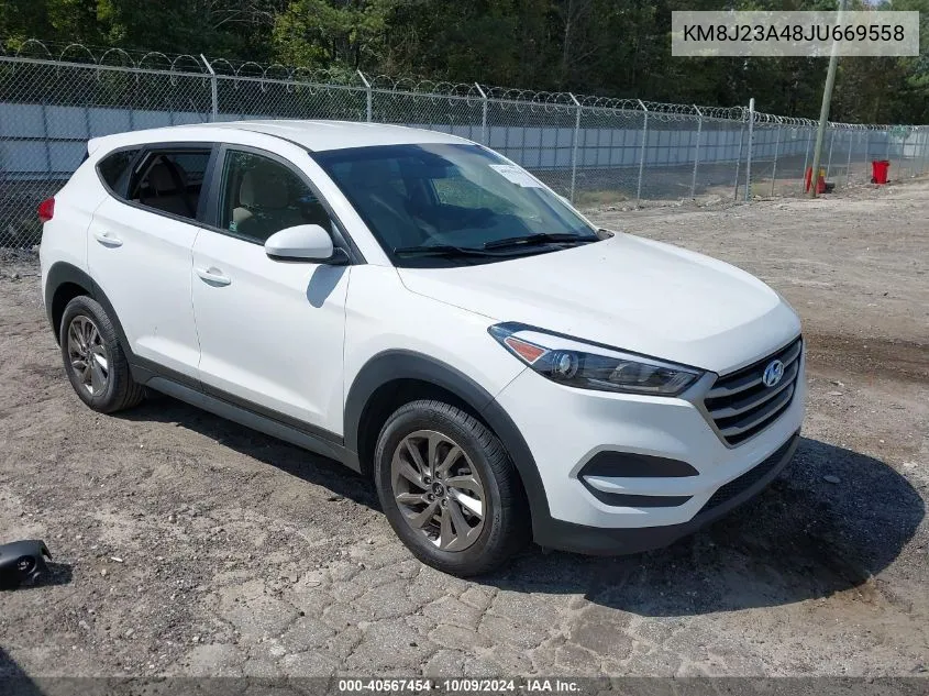 2018 Hyundai Tucson Se VIN: KM8J23A48JU669558 Lot: 40567454