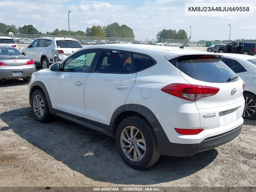 2018 Hyundai Tucson Se VIN: KM8J23A48JU669558 Lot: 40567454