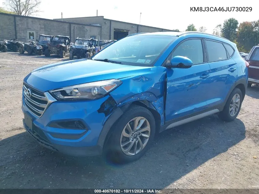 2018 Hyundai Tucson Sel VIN: KM8J3CA46JU730029 Lot: 40570102