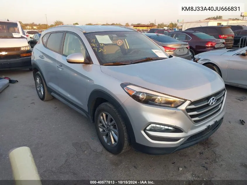 2018 Hyundai Tucson Sel VIN: KM8J33A40JU666831 Lot: 40577813