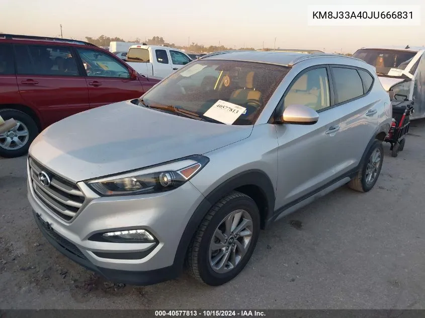 2018 Hyundai Tucson Sel VIN: KM8J33A40JU666831 Lot: 40577813