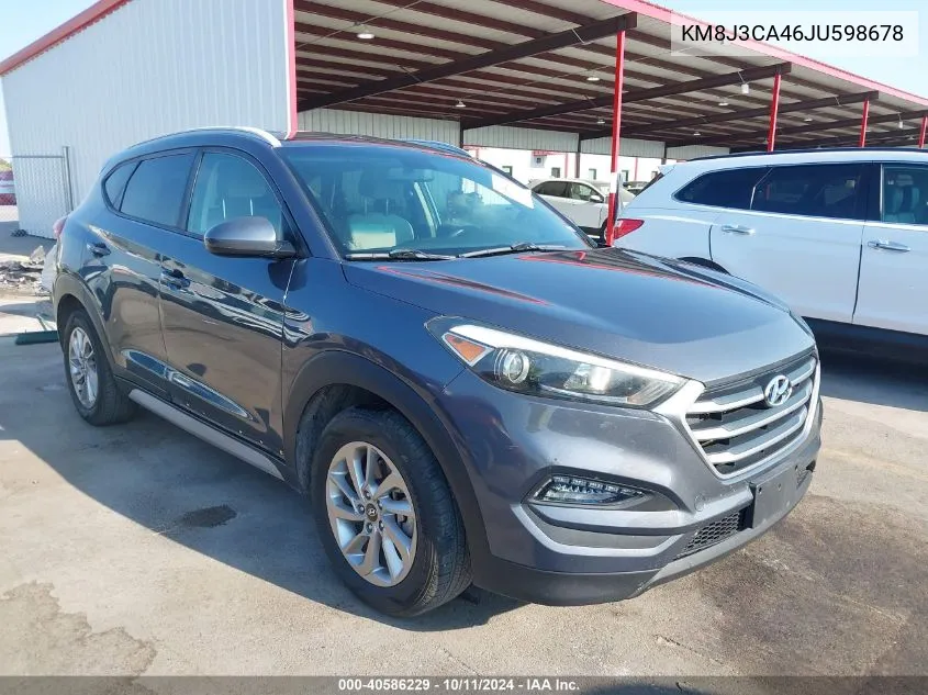 2018 Hyundai Tucson Sel VIN: KM8J3CA46JU598678 Lot: 40586229