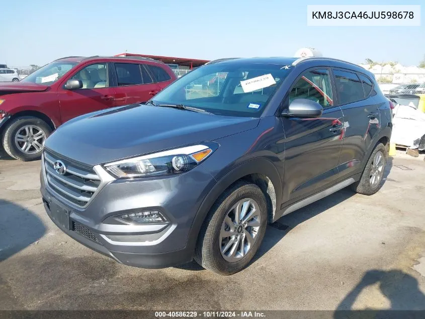 2018 Hyundai Tucson Sel VIN: KM8J3CA46JU598678 Lot: 40586229